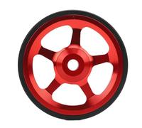 VGEBY Roue Facile pour Vélo Pliant, Remplacement en Alliage D'aluminium avec Roulements de qualité Supérieure pour Une Poussée en Douceur, Compatible avec Diverses Marques de Vélos (Rouge)