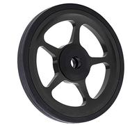 VGEBY Roue Facile, Roue D'entraînement de Vélo de 60 Mm de Diamètre et 8 Mm D'épaisseur avec Roulement de 6 pour Cycliste, Matière Plastique en Alliage D'aluminium Robuste (Black)