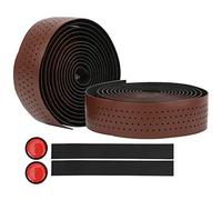 VGEBY Ruban de Guidon, Enveloppe de Vélo en Cuir PU EVA, Ruban de Barre Antidérapant Absorbant les Chocs pour le Cyclisme sur Route et en Montagne (BROWN)