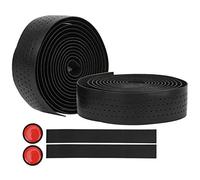 VGEBY Ruban de Guidon, Enveloppe de Vélo en Cuir PU EVA, Ruban de Barre Antidérapant Absorbant les Chocs pour le Cyclisme sur Route et en Montagne (BLACK)