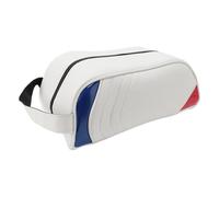 VGEBY Sac à Chaussures, Sac de Transport de Rangement de Chaussures Portable Multifonctionnel Résistant à l'eau en Cuir PU pour Voyage et Golf (White)