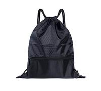 VGEBY Sac à Cordon, Sac de Sport décontracté Imperméable Polyester avec Fermeture à Glissière pour Escalade Yoga Danse Voyages Camping Randonnée