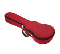 VGEBY Sac à Dos pour ukulélé avec Sangle Amovible pour 23/24 Pouces - Double Fermeture éclair Lisse (23/24 Pouces Rouge)