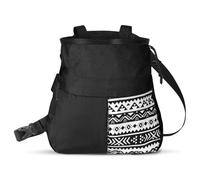 VGEBY Sac à Magnésie, Alpinisme de Grande capacité avec Supports Inférieurs Trapézoïdaux avec Deux Points de Suspension pour Les Sports de Plein Air (Grand Noir)