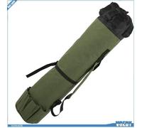 VGEBY Sac d'attirail de pêche VGEBY Sac de pêche Sac de Rangement de Cannes à Pêche Organisateur Cylindrique sport tube Vert OD
