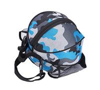 VGEBY Sac de Basket-Ball, Porte-Balle de Sport Portable en Tissu Oxford avec Bandoulière Réglable et Poches en Filet pour Bouteille d'eau pour Les Activités de Plein Air (Modèle Marine)
