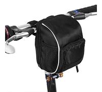 VGEBY Sac de Cadre Avant de Vélo, Sac de Guidon de Vélo Noir Multi-Fonction Libération Rapide Amovible Avant Tube Guidon Sac Pochette