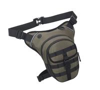 VGEBY Sac de Cuisse de Moto, Taille Réglable de 35 à 47 Pouces et Sangle de Jambe, Sac de Taille Multifonction Imperméable à la Pluie pour L'équitation, la Randonnée, Les Déplacements (Green)