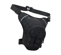 VGEBY Sac de Cuisse de Moto, Taille Réglable de 35 à 47 Pouces et Sangle de Jambe, Sac de Taille Multifonction Imperméable à la Pluie pour L'équitation, la Randonnée, Les Déplacements (Black)