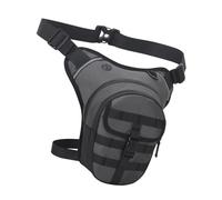 VGEBY Sac de Cuisse de Moto, Taille Réglable de 35 à 47 Pouces et Sangle de Jambe, Sac de Taille Multifonction Imperméable à la Pluie pour L'équitation, la Randonnée, Les Déplacements (Grey)