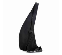 VGEBY Sac de poitrine léger en nylon imperméable avec bandoulière convertible pour vélo, voyage, randonnée, gris, Décontracté