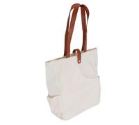 VGEBY Sac Fourre-Tout de Tennis, Matériau en Polyester, Compartiment Spacieux, Rangement pour Raquettes, Poches Latérales pour Les Utilisateurs de Sports de Raquette (Beige)