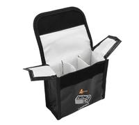 VGEBY Sac Ignifuge, Pochette Antidéflagrante pour 3 Batteries, Résistant aux Hautes Températures, Stockage Portable pour Batteries de Drones