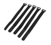 VGEBY Sangle de Bicyclette, 5Pcs / Set Attaches de câble de vélo Pompe à vélo Ceinture d'équitation Nylon réglable Guidon Bretelles(Noir)
