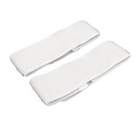 VGEBY Sangles de Protège-Tibia de Football, 4 Pièces, Sangle de Sport élastique en Nylon Réglable pour Football, Rugby, en Salle, avec Conception Légère et Portable pour (White)