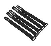 VGEBY Sécuriser Les Sangles, 5 Pcs Crochet en Nylon Réutilisable Durable Sports Vélo Équitation Boucle Sécuriser Les Sangles pour Vélo Vélo Cordon Gestion(Noir)