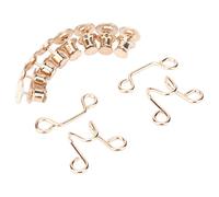 VGEBY Serre-taille de Pantalon, Boucle Réglable, Attache Métallique Amovible pour Jeans, Pantalons et Jupes (GOLD)