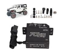 VGEBY Servo numérique 70 kg pour voiture RC SCX10 1/8 1/10 IP67 étanche Noir 40 x 20 x 37 mm