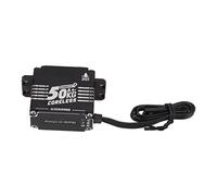 VGEBY Servomoteur sans Noyau, Servomoteur RC étanche à Couple élevé de 50 Kg avec Amplificateur Numérique PWM Programmable, pour Bras Robotiques de Robots de Voitures RC (180 degrés)