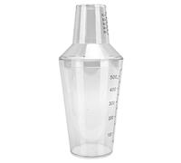 VGEBY Shaker Mélangeur à Cocktail avec Surfaces Brillantes, Idéal pour un Usage Domestique et Professionnel, fabriqué en Matériau PC Robuste (500ML)