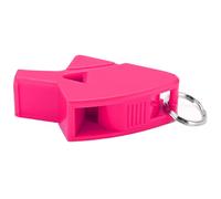 VGEBY Sifflet D'arbitre, Sifflet de Dauphin en Plastique Durable avec Lanière, Son Clair et Retentissant pour Les Compétitions, Les Entraîneurs, Les Enseignants, Les écoles, Les Gymnases (Rose Rouge)