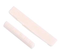 VGEBY Sillet de Chevalet de Guitare Acoustique, Bone Guitar Bridge Saddle et Nut for 12 String Folk Acoustic Guitars Instrument Accessoires