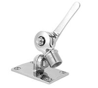 VGEBY Support d'antenne Marine VHF, Base Aérienne Réglable en Acier Inoxydable 316, Support à Double de 38 Mm, 1,50 Pouces, pour Accessoires de Quincaillerie Marine de Bateau