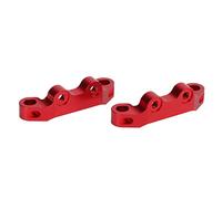 VGEBY Support de Bras de Suspension Supérieur en Métal RC 2 Pièces, Pièces de Mise à Niveau en Alliage D'aluminium pour Voiture TT02 1/10 RC, avec des Performances Stables et Une (Rouge)