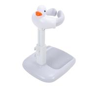 VGEBY Support de Douche de bébé, Support Debout Pliable et Réglable en Hauteur pour Douche de bébé pour le Bain (Gris Blanc)