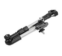VGEBY Support de Parapluie de Vélo en Acier Inoxydable, Support de Parapluie Télescopique Réglable à 360° avec Base Fixe, pour Vélo électrique, Fauteuil Roulant, Poussette, Siège de (Télescopique