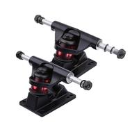 VGEBY Support de Planche à Roulette Trucks Skateboard Roulement Essieux Intermédiaire Accessoire Pièces Détachées (Paire de 2pcs) (Couleur : Noir)