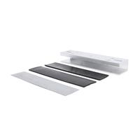 VGEBY Support de Serrure Magnétique en Forme de U, Alliage d'aluminium, Résistance de 280 Kg, Idéal pour les Portes en Verre sans Cadre