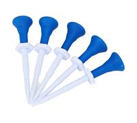 VGEBY Support de Tees de Golf en Plastique, écrou à Vis Hexagonal Réglable de 85mm de Longueur, avec Couvercle de Tête en Caoutchouc Souple pour Pelouse au Sol