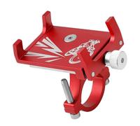 VGEBY Support de Téléphone de Vélo, Support de Téléphone de Moto de Scooter électrique, Pince de Guidon de Cyclisme en Alliage D'aluminium pour la Navigation D'équitation (Rouge)