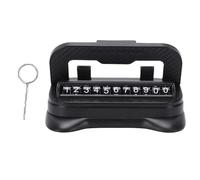 VGEBY Support de Téléphone de Voiture, Support de Téléphone de Tableau de Bord Rotatif à 360 Degrés avec Base en Nanogel et Plaque D'immatriculation de Stationnement pour Smartphones, (Black)