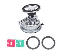 VGEBY Support de Téléphone pour Voiture, Magnétique, Angle Réglable | Alliage de Zinc Pliable, Aspiration par Vide à Fixation Stable, Rotation sur Cinq Axes, Compatible avec les Grands écrans