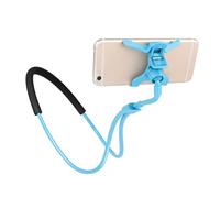 VGEBY Support de Téléphone Réglable et Flexible pour Lit, canapé, Voiture, Design Confortable en éponge Douce, Rotatif à 360 Degrés, s'adapte à la Plupart des Téléphones (Bleu (78 cm))