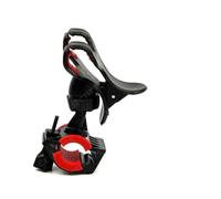 VGEBY Support de Téléphone Universel pour Guidon de Vélo, Rotation à 360 ° pour Guidon de 16 à 29mm avec Mâchoire en Plastique Largeur de 90 à 100mm (Noir Rouge)