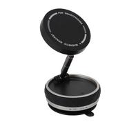 VGEBY Support Magnétique pour Téléphone, Pliable Rotation 360° Ventouse | Support de Téléphone pour Voiture Sous Vide pour Tableau de Bord, Bureau et Fenêtre, Corps en Alliage de Zinc avec Tampon
