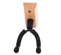 VGEBY Support Mural pour Guitare, Support de Crochet pour Guitare avec Rotatif en Forme de U pour Basse Acoustique électrique, ukulélé, Mandoline, Banjo (Couleur du bois de hêtre trapézoïdal)
