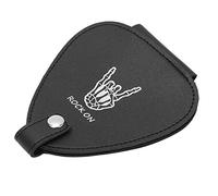 VGEBY Support pour Médiators de Guitare, Sac en Cuir PU de Grande capacité pour Joueurs de Guitare, Rangement Résistant aux Rayures pour jusqu'à 22 Médiators, Parfait pour Les Musiciens (sans