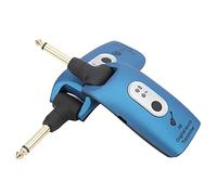 VGEBY Système sans Fil émetteur-récepteur de Guitare, Audio 2,4 GHz à Faible Bruit et Faible Latence avec Batterie Rechargeable Intégrée et Câble USB, pour Guitare électrique Basse et (BLUE)
