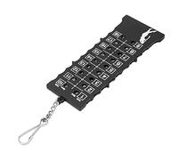 VGEBY Tableau de Bord de en Plastique ABS - Compteur de Coups à 18 Trous - Bouton Portable - 16 X 6 Cm - pour Les Joueurs de de Compétition d'entraînement (Marqueur de Barre (Crochet) Noir)