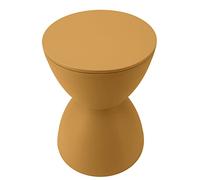 VGEBY Tabouret Rond en Plastique Polyvalent, Table D'appoint Simple et à la Mode pour la Salle de Bain (Curcuma)