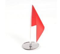 VGEBY Tasse de Putting avec Drapeau, Plateau en Acier Inoxydable et Drapeau en Polyester pour la Pratique du Putting de Golf pour Plus de Précision pour (Plateau en Acier Inoxydable Rouge)