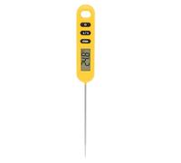 VGEBY Thermomètre à Viande, Thermomètre Numérique à Lecture Rapide avec Matériau ABS, Outil de Cuisson Précis avec Sonde de 5,1 Pouces pour Barbecue et Cuisine (ORANGE)