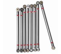 VGEBY Tiges de liaison RC en alliage d'aluminium pour SCX10 Échelle 1/10 Crawler 313 mm, améliore les performances avec une installation facile et un kit complet (bleu noir)