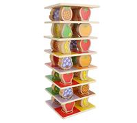 VGEBY Tour D'empilage de Fruits, Blocs en Bois pour Enfants de 3 Ans et