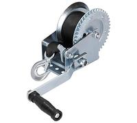 VGEBY Treuil Robuste de 1200 Lb, Cadre en Acier au Carbone, Poignée à Cliquet avec Frein à Main et Sangle de 8 M, pour Remorque de Bateau