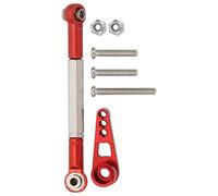 VGEBY Tringlerie de Direction RC Tige de Direction en Alliage d'aluminium 62 Mm avec Bras de et Vis Installation Facile Légère pour Voiture sur Chenilles MN86K MN86KS 1 12 RC (Rouge)